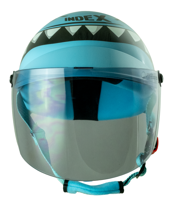 หมวกกันน็อค INDEX LADY jr ลาย Baby Shark ฟ้า Blue - Image 5