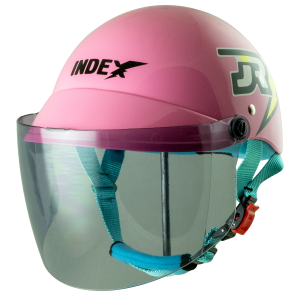 หมวกกันน็อค INDEX LADY jr ลาย JR Thunder ชมพู Pink