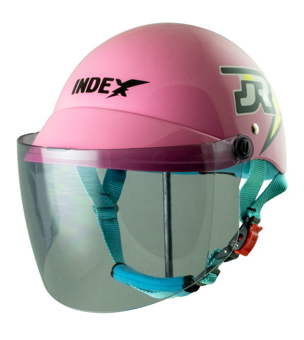 หมวกกันน็อค INDEX LADY jr ลาย JR Thunder ชมพู Pink
