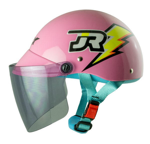 หมวกกันน็อค INDEX LADY jr ลาย JR Thunder ชมพู Pink - Image 2