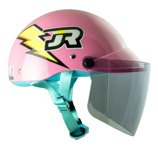 หมวกกันน็อค INDEX LADY jr ลาย JR Thunder ชมพู Pink - Image 3