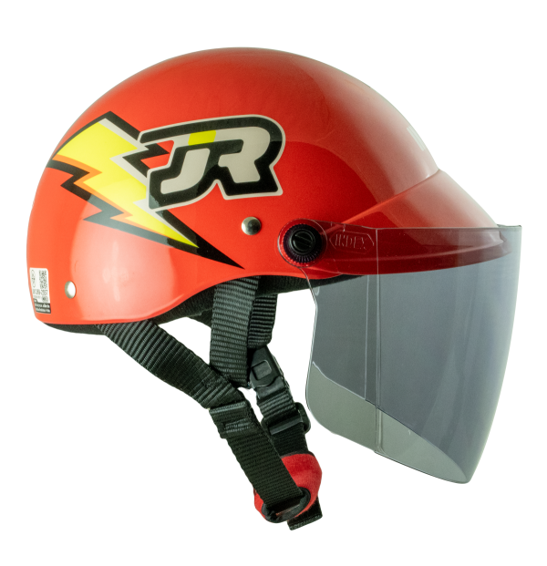 หมวกกันน็อค INDEX LADY jr ลาย JR Thunder แดง Red - Image 3