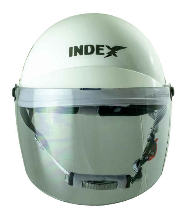 หมวกกันน็อค INDEX LADY jr ลาย JR Thunder ขาว White - Image 5