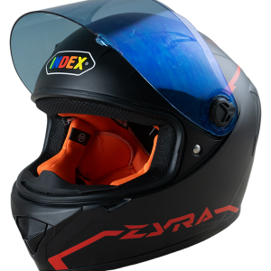 ZYRA JR แผ่นปรอททอง (gold visor) 1. พื้น ดำกึ่งเงากิ่งด้าน (Matt black plain)