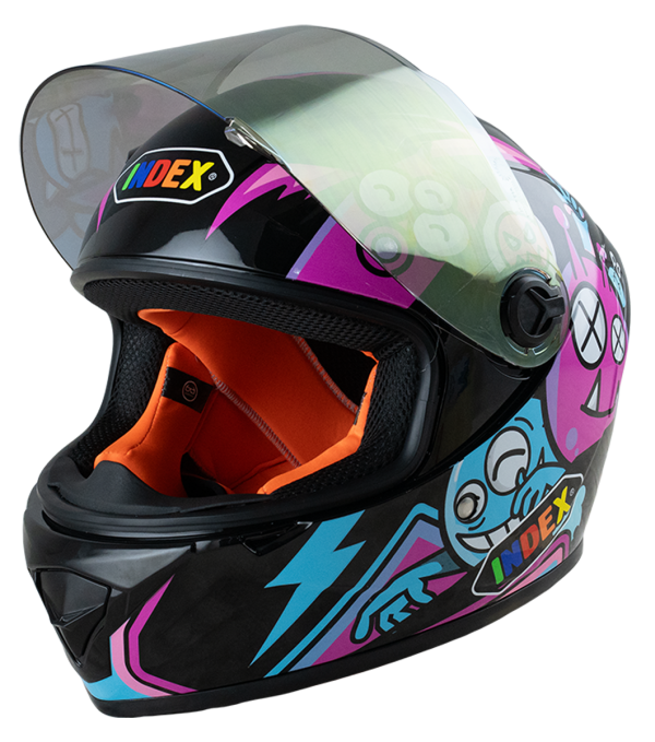 ZYRA JR แผ่นน้ำเงิน (blue visor) 3. Monster ดำเงา (Black)