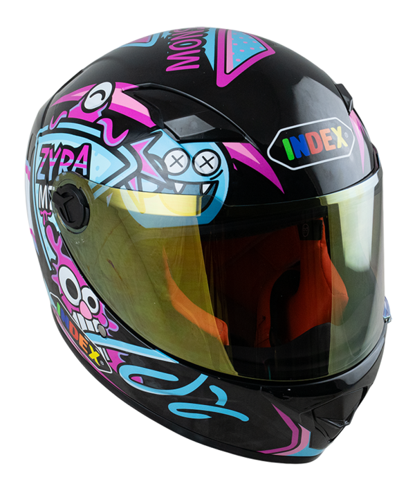 ZYRA JR แผ่นน้ำเงิน (blue visor) 3. Monster ดำเงา (Black) - Image 2