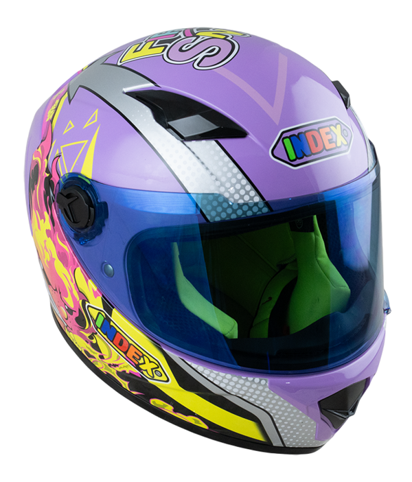 ZYRA JR แผ่นน้ำเงิน (blue visor) 2. Fire&snow ม่วงเงา (Purple) (Blue) - Image 2