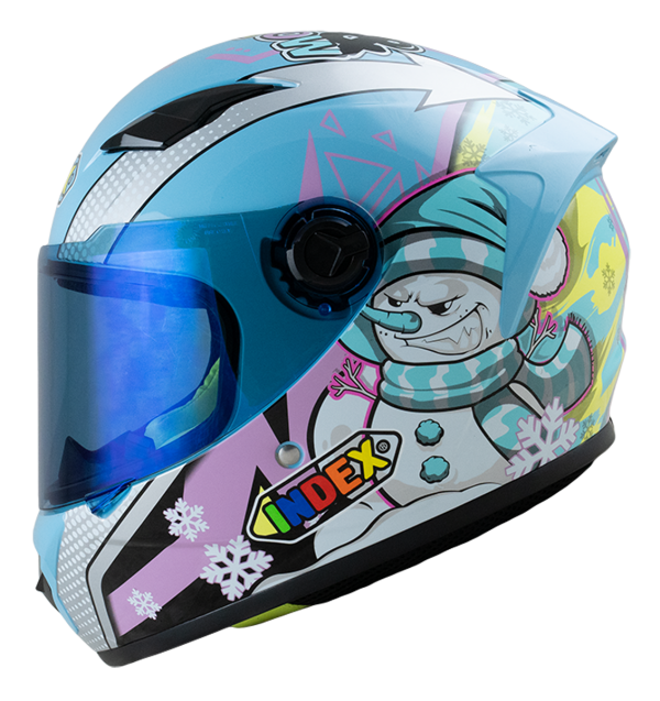 ZYRA JR แผ่นน้ำเงิน blue visor 2. Fire&snow ฟ้าเงา (Blue) - Image 3