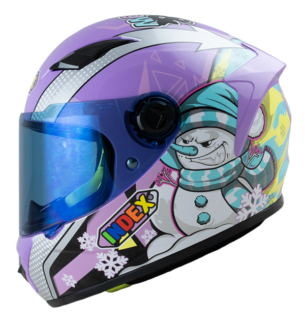 ZYRA JR แผ่นน้ำเงิน (blue visor) 2. Fire&snow ม่วงเงา (Purple) (Blue) - Image 3