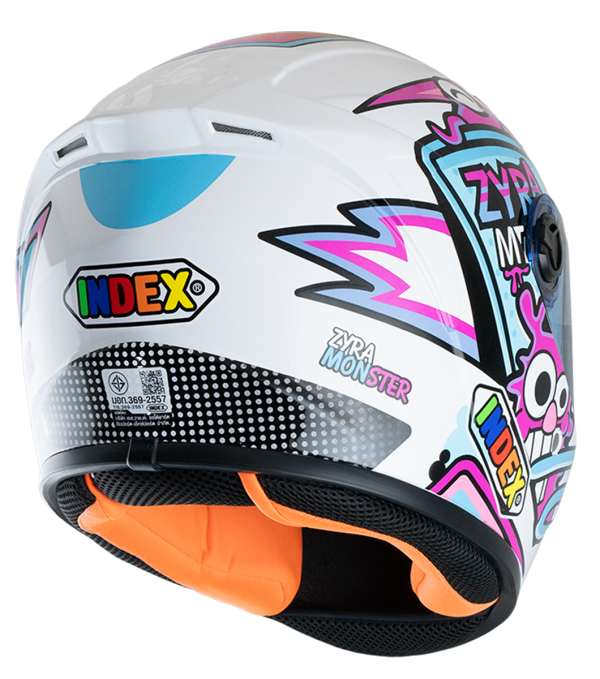 ZYRA JR แผ่นน้ำเงิน (blue visor) 3. Monster ขาวเงา (White) - Image 4