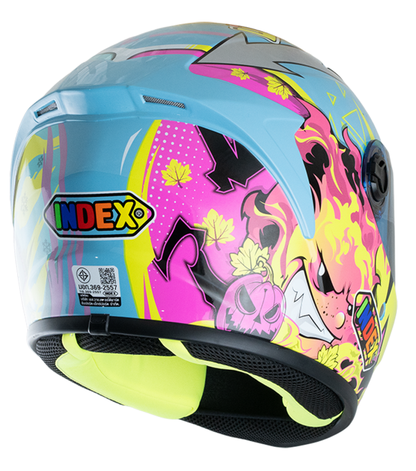 ZYRA JR แผ่นน้ำเงิน blue visor 2. Fire&snow ฟ้าเงา (Blue) - Image 4