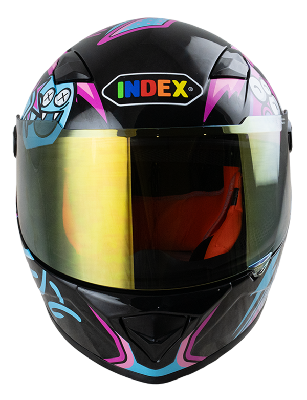 ZYRA JR แผ่นน้ำเงิน (blue visor) 3. Monster ดำเงา (Black) - Image 5