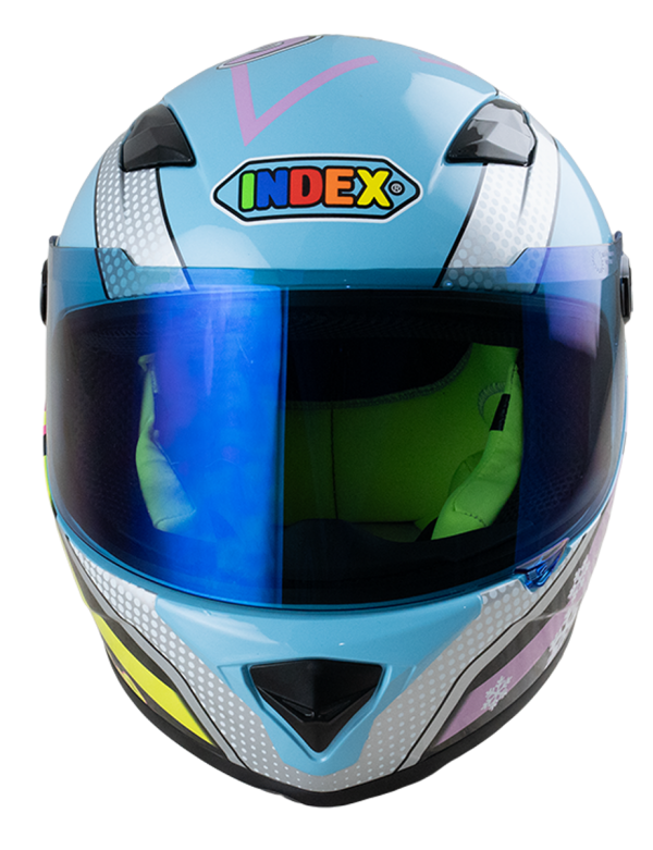 ZYRA JR แผ่นน้ำเงิน blue visor 2. Fire&snow ฟ้าเงา (Blue) - Image 5